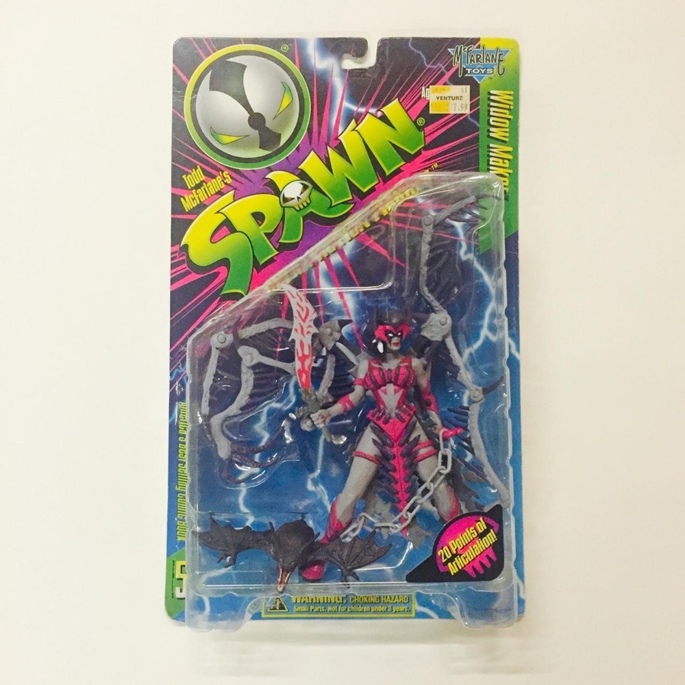 McFarlane Toys 1996 Spawn Widow Maker Series 5 Ultra Action Figure Sealed Card
